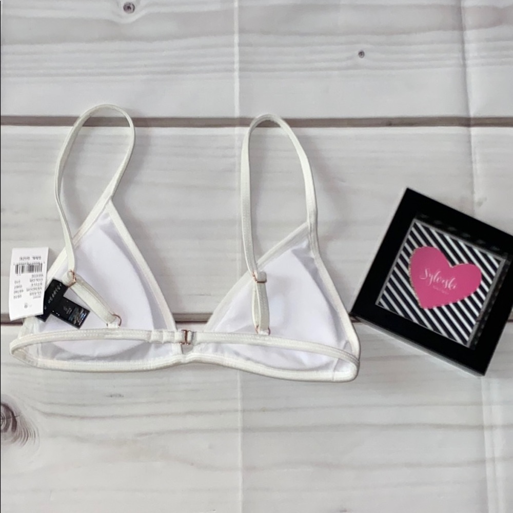 🆕LA Hearts Embroidered Triangle Bikini Top - Picture 5 of 5